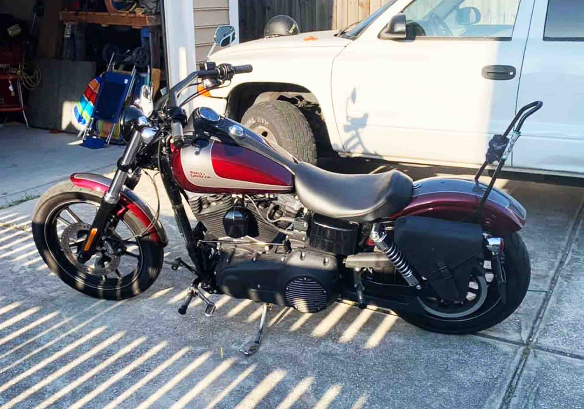 Harley-Davidson Dyna FXDBP Solo Bag DL032 BAD&G CUSTOMS Saddlebags