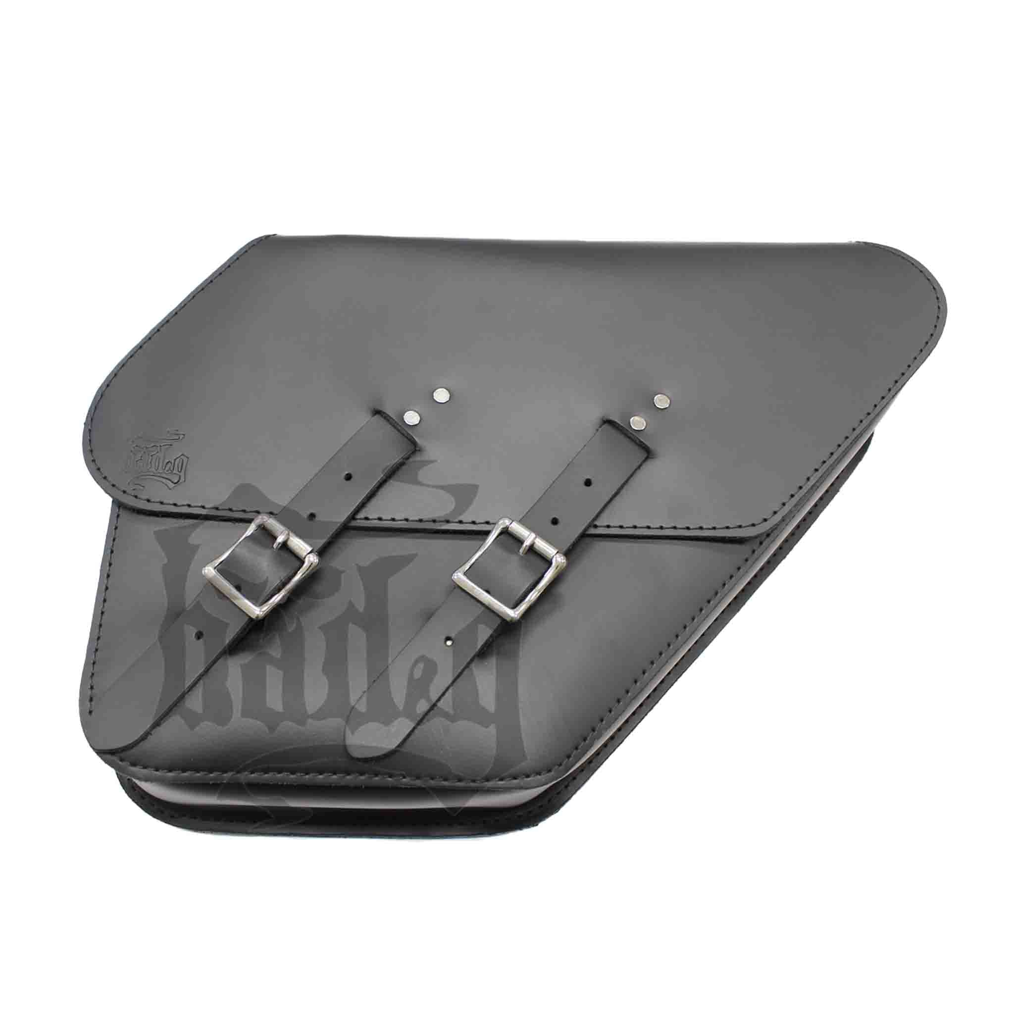 Upgrade your Harley-Davidson® Dyna with the DR01 Dyna Right Side Solo Bag. Hand crafted in USA with premium leather and top quality hardware. Durable and stylish, it's the perfect fit for your motorcycle.
