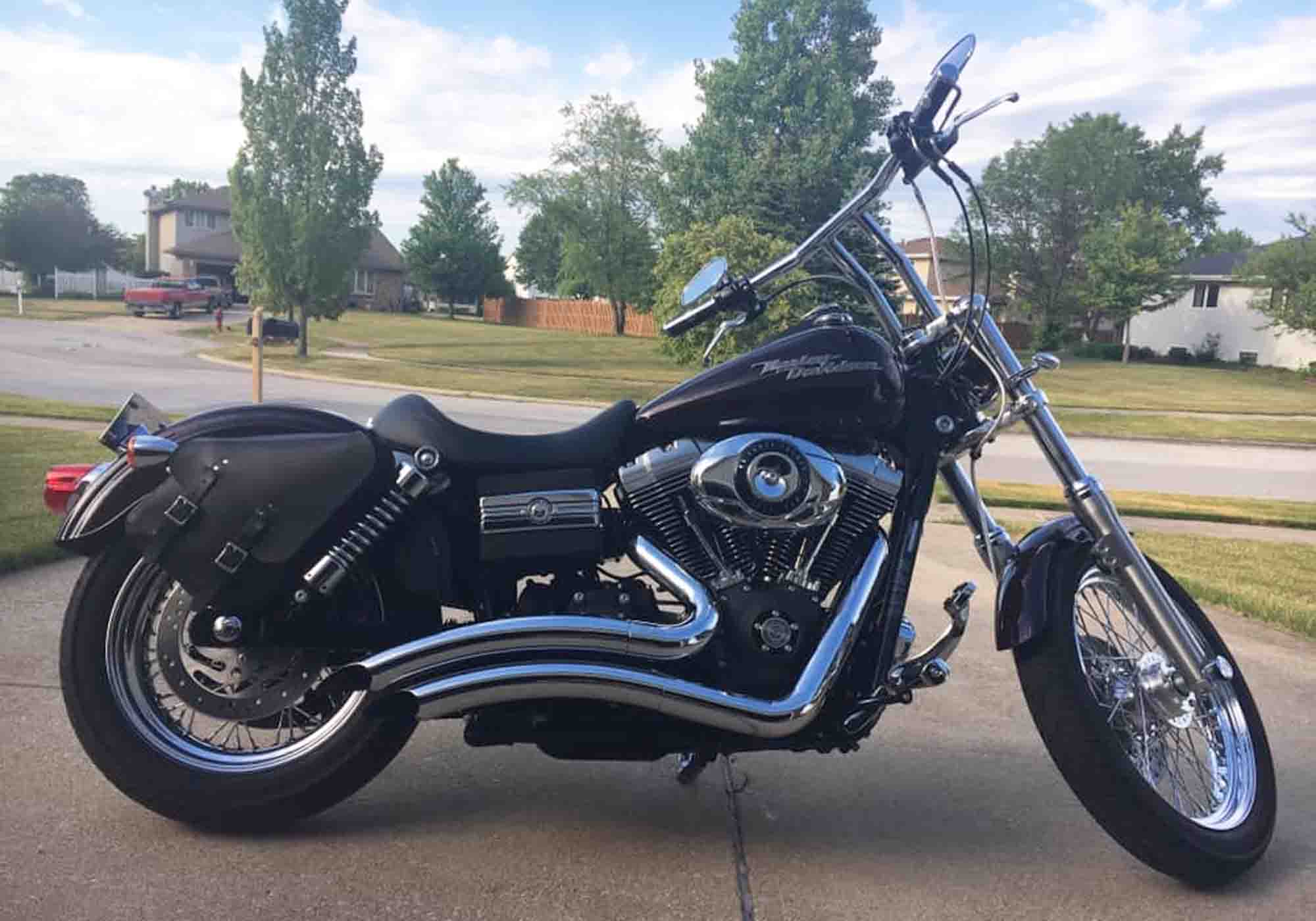 Harley-Davidson Dyna Solo Bag DR02 BAD&G CUSTOMS Saddlebags