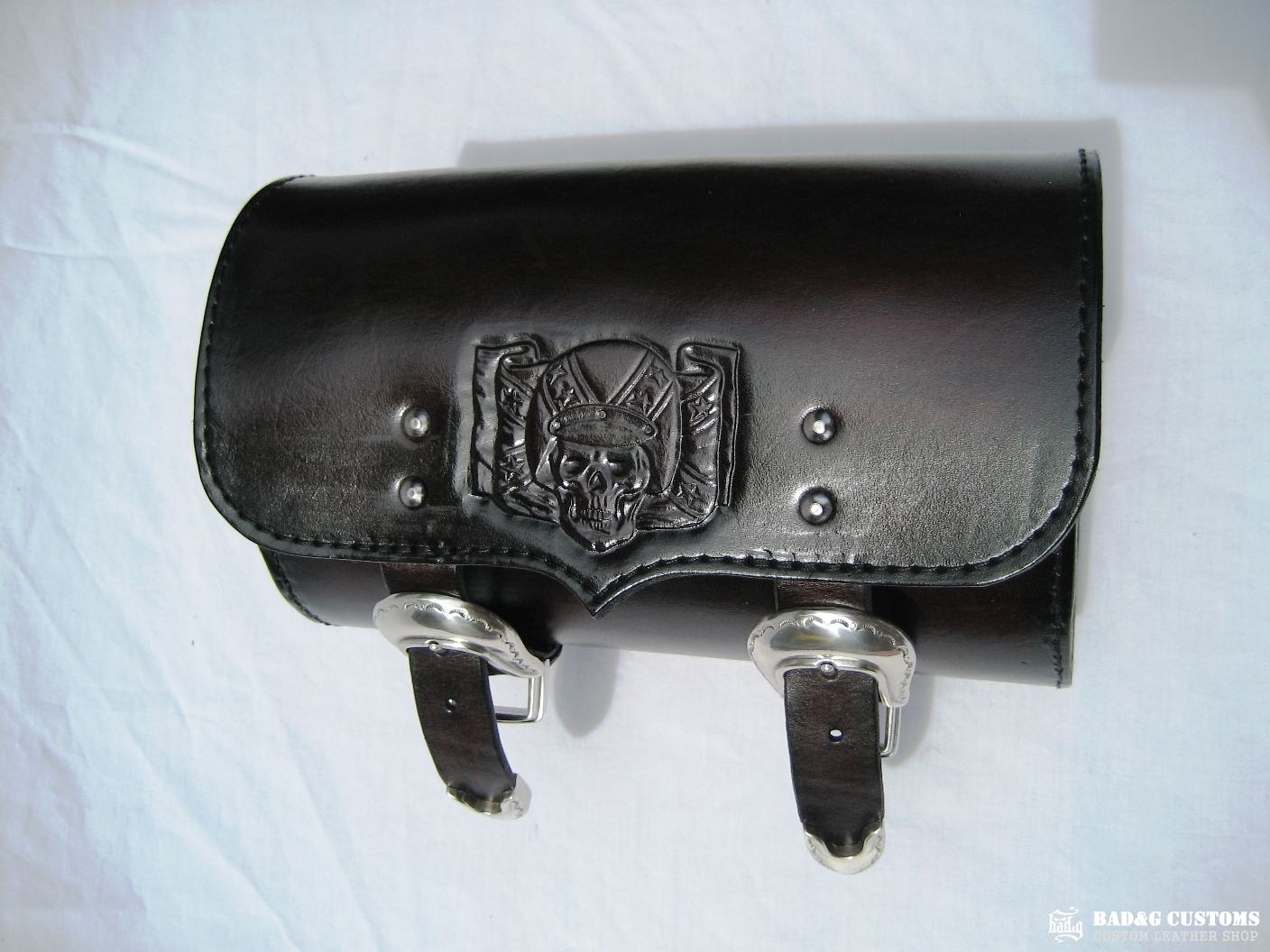 Doug Wothke Round The World Harley-Davidson Panhead Seat and Saddlebags Set