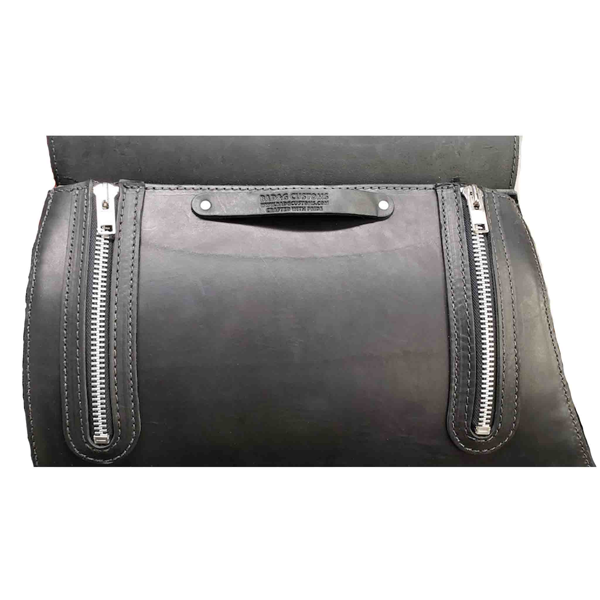 Upgrade your ride with the IS01 Heavy Duty Saddlebags. Hand crafted in USA with premium veg tan steer hide leather and stainless steel hardware. Durable and stylish, they are the perfect fit for your motorcycle.