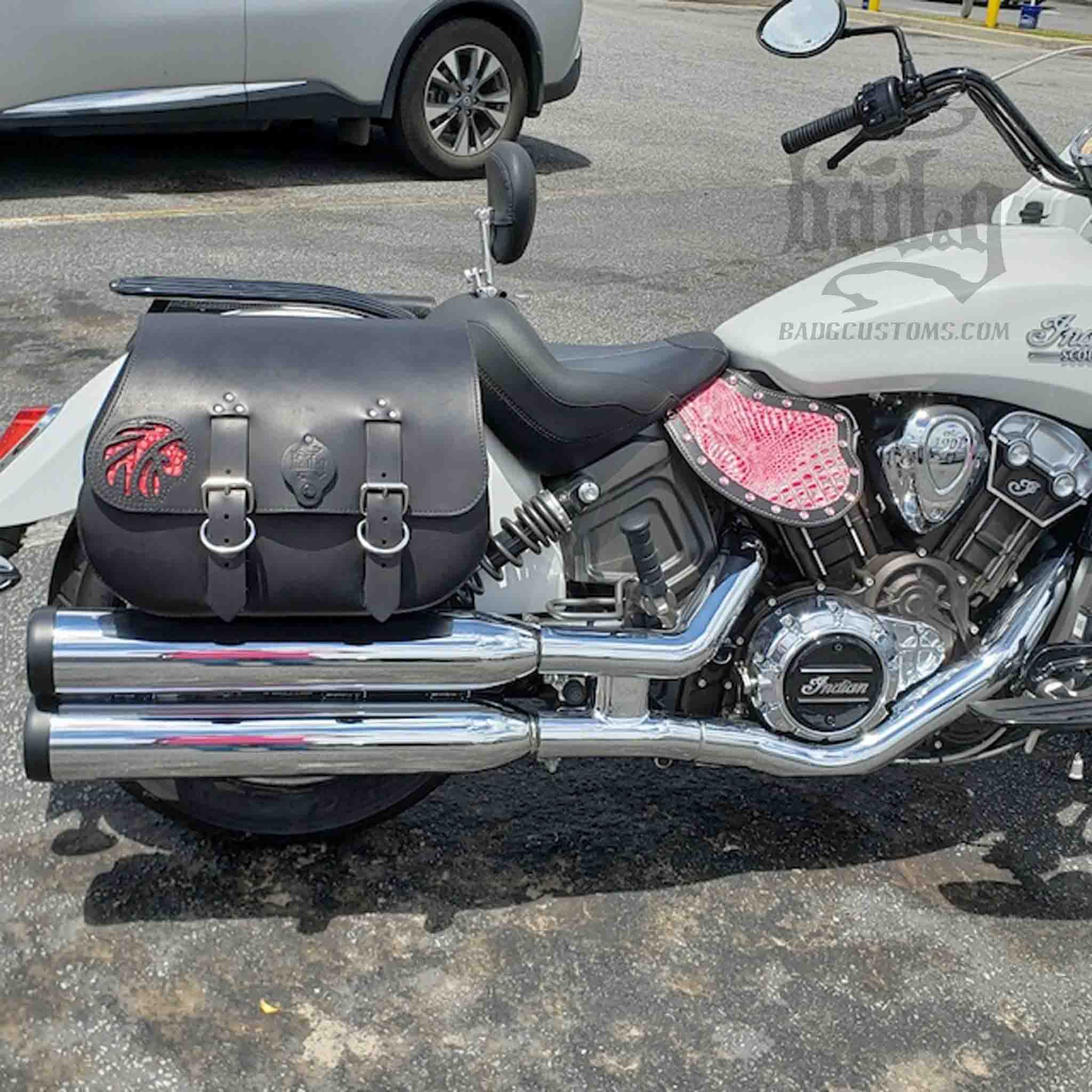 Upgrade your ride with the IS01 Heavy Duty Saddlebags. Hand crafted in USA with premium veg tan steer hide leather and stainless steel hardware. Durable and stylish, they are the perfect fit for your motorcycle.