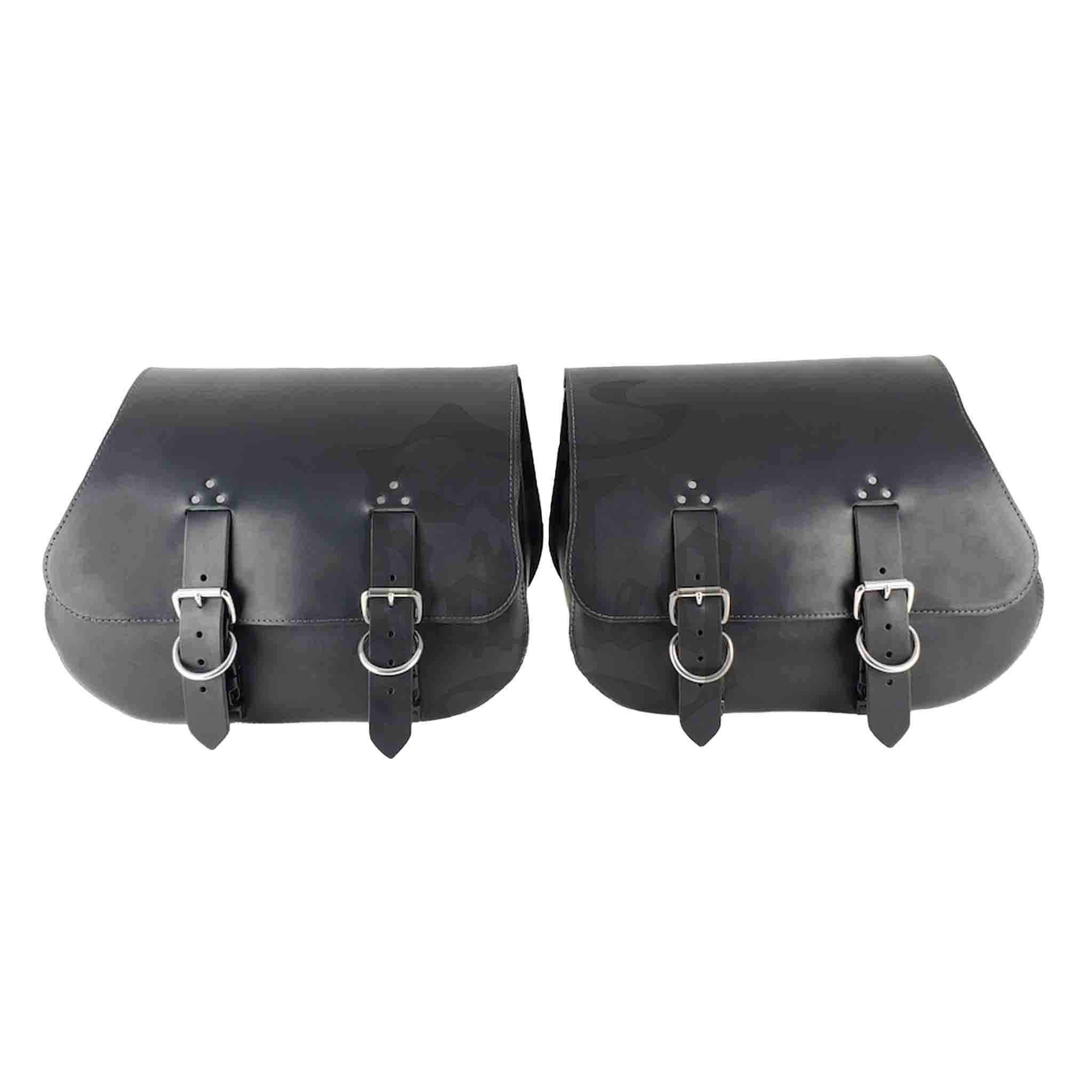 Upgrade your ride with the IS01 Heavy Duty Saddlebags. Hand crafted in USA with premium veg tan steer hide leather and stainless steel hardware. Durable and stylish, they are the perfect fit for your motorcycle.