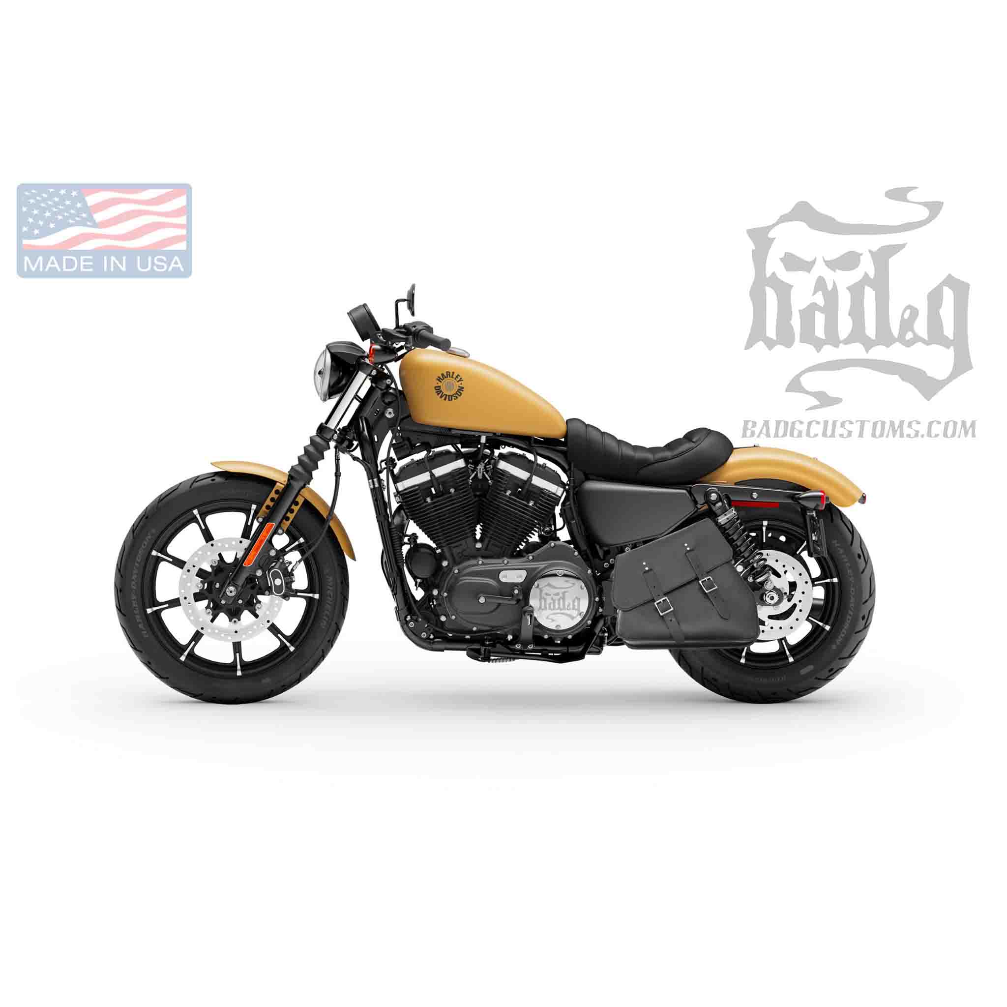 Upgrade your Harley-Davidson® Sportster with the SL012 Left Side Solo Bag. Hand crafted in USA with premium leather and top quality hardware. Durable and stylish, it's the perfect fit for your motorcycle.