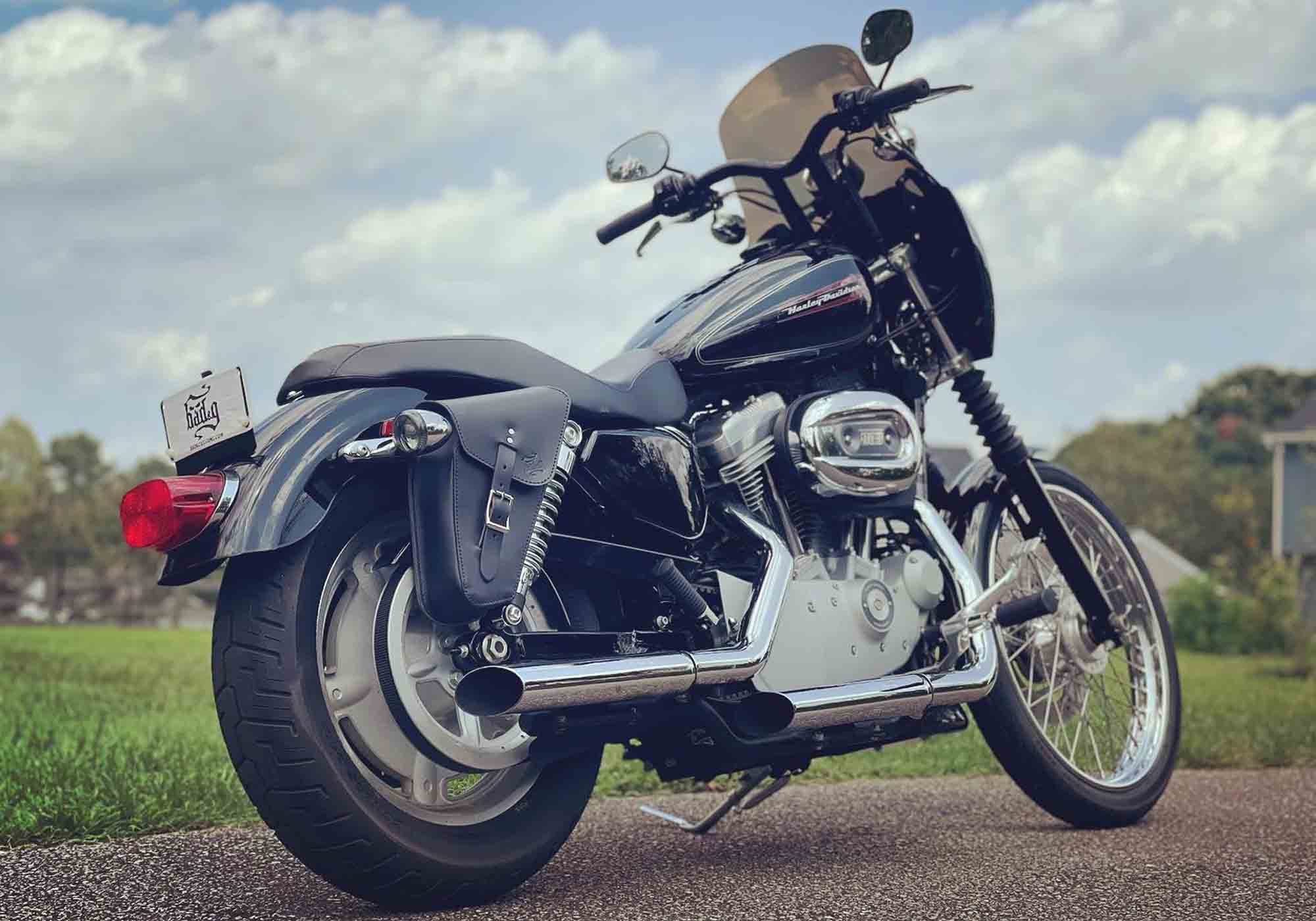 Harley-Davidson Sportster Solo Bag SL03 SR03 BAD&G CUSTOMS Saddlebags