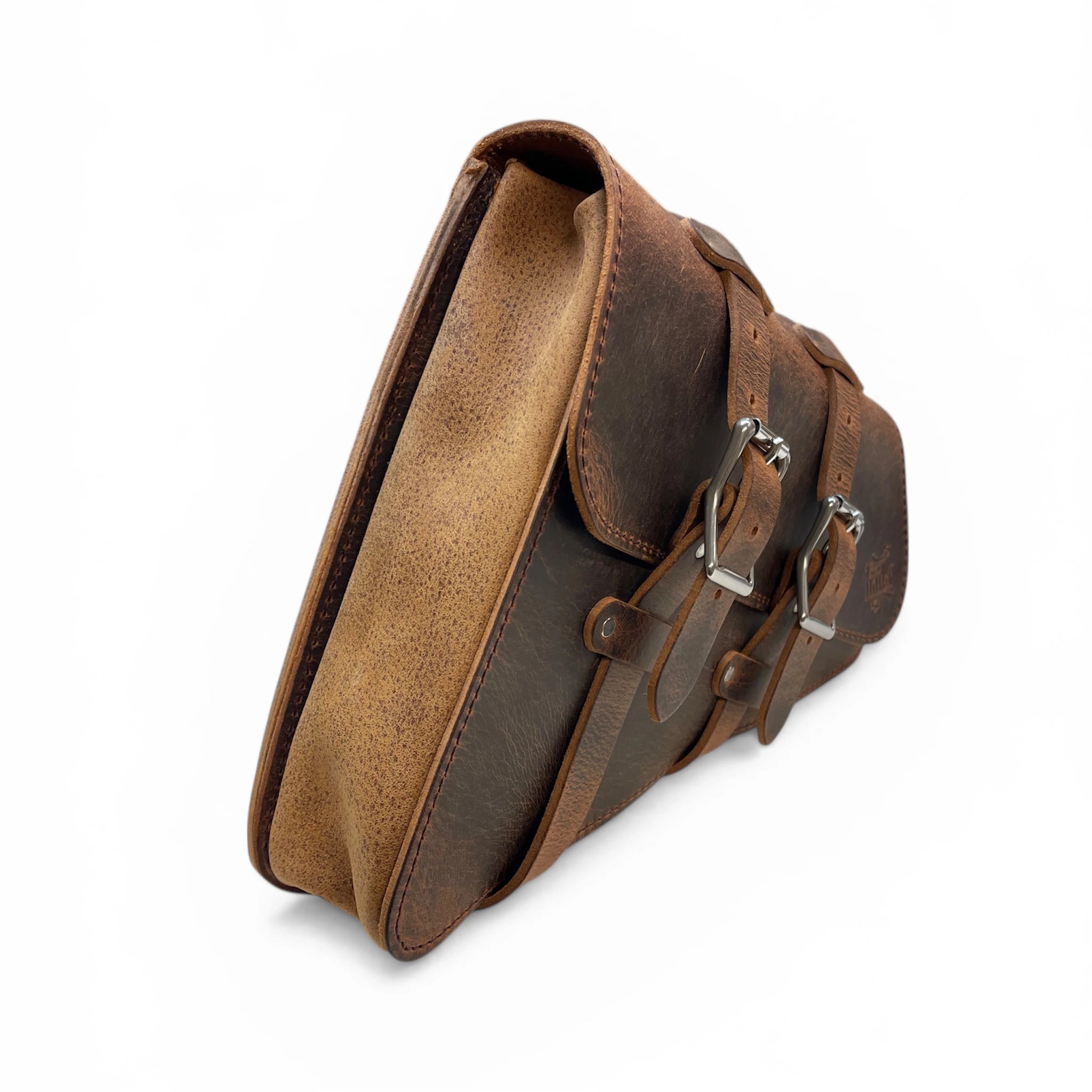 Triumph Bobber Buffalo Leather Saddlebag - TBL03 (Left Side Solo Bag)