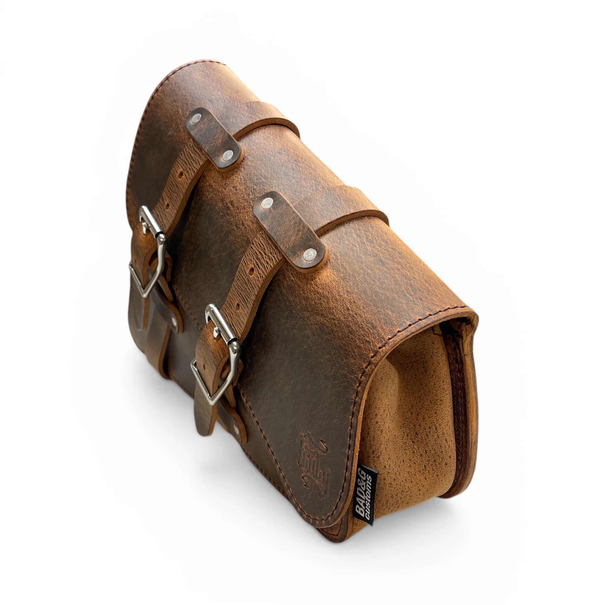 Triumph Bobber Buffalo Leather Saddlebag - TBL03 (Left Side Solo Bag)