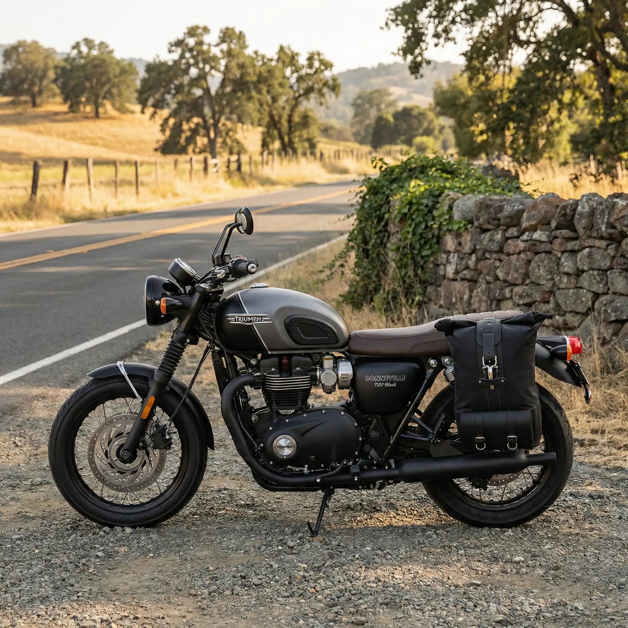 Universal Black Canvas & Leather Backpack - URB03 (Solo) | Black Edition