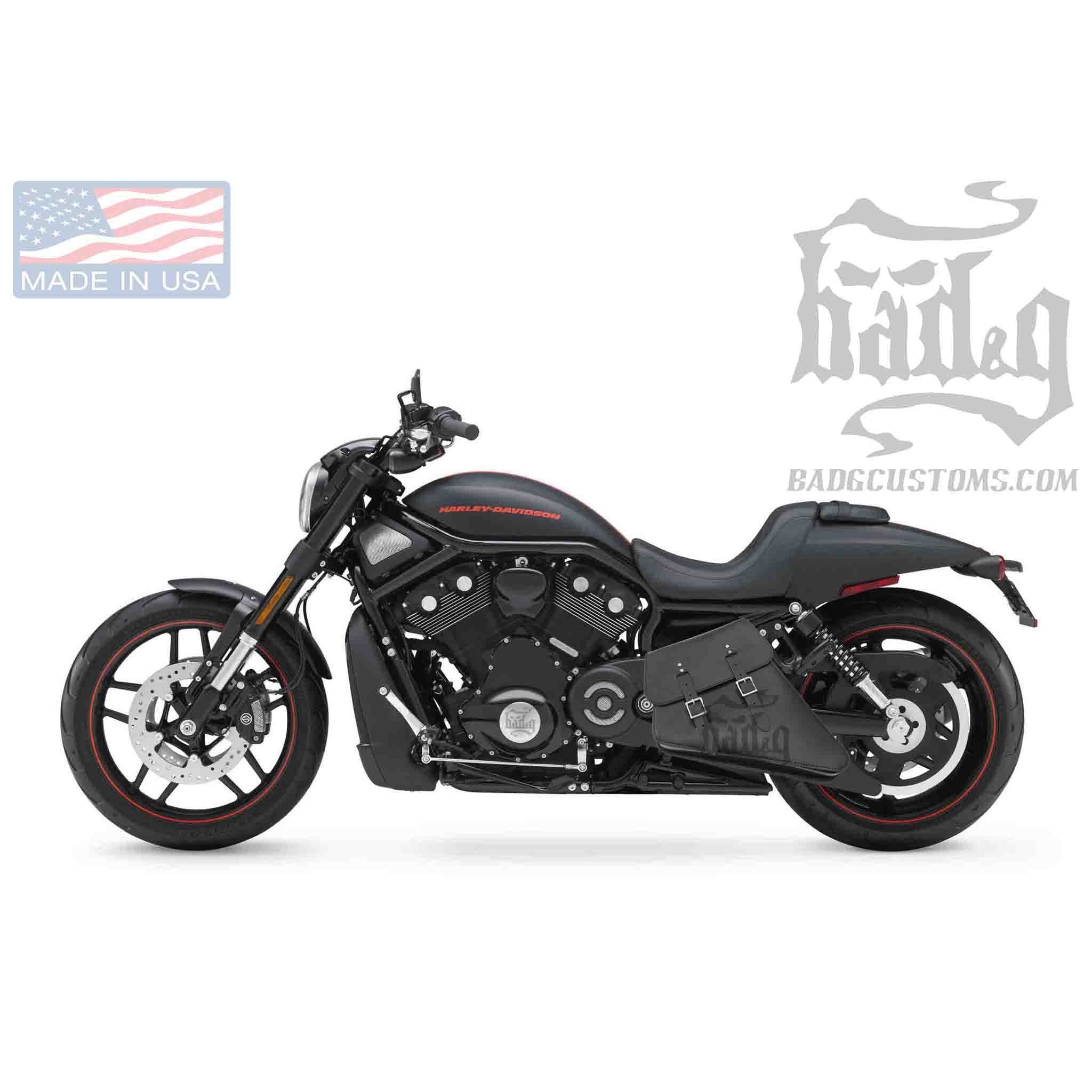 Upgrade your Harley-Davidson® V-Rod® with the VRL01 V-Rod® Left Side Solo Bag. Hand crafted in USA with premium leather and top quality hardware. Durable and stylish, it's the perfect fit for your motorcycle.