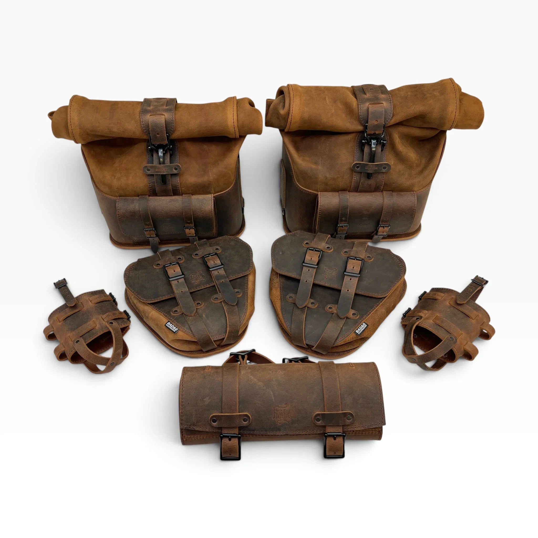 Elevating the Legend: A Custom Leather Luggage Set for the Triumph Bonneville T120