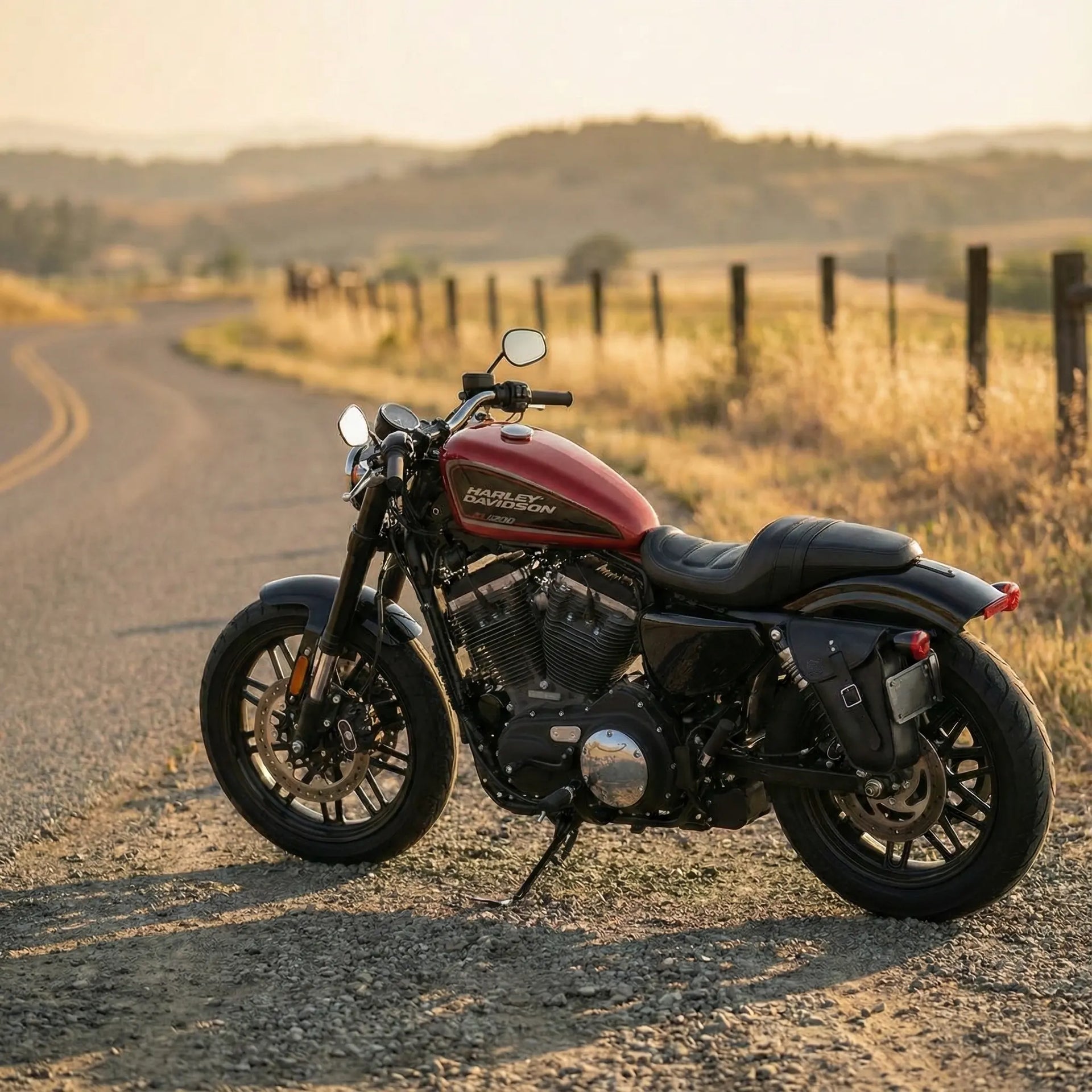 Premium H-D® Sportster Left Side Solo Bag | Saddlebags Crafted in USA