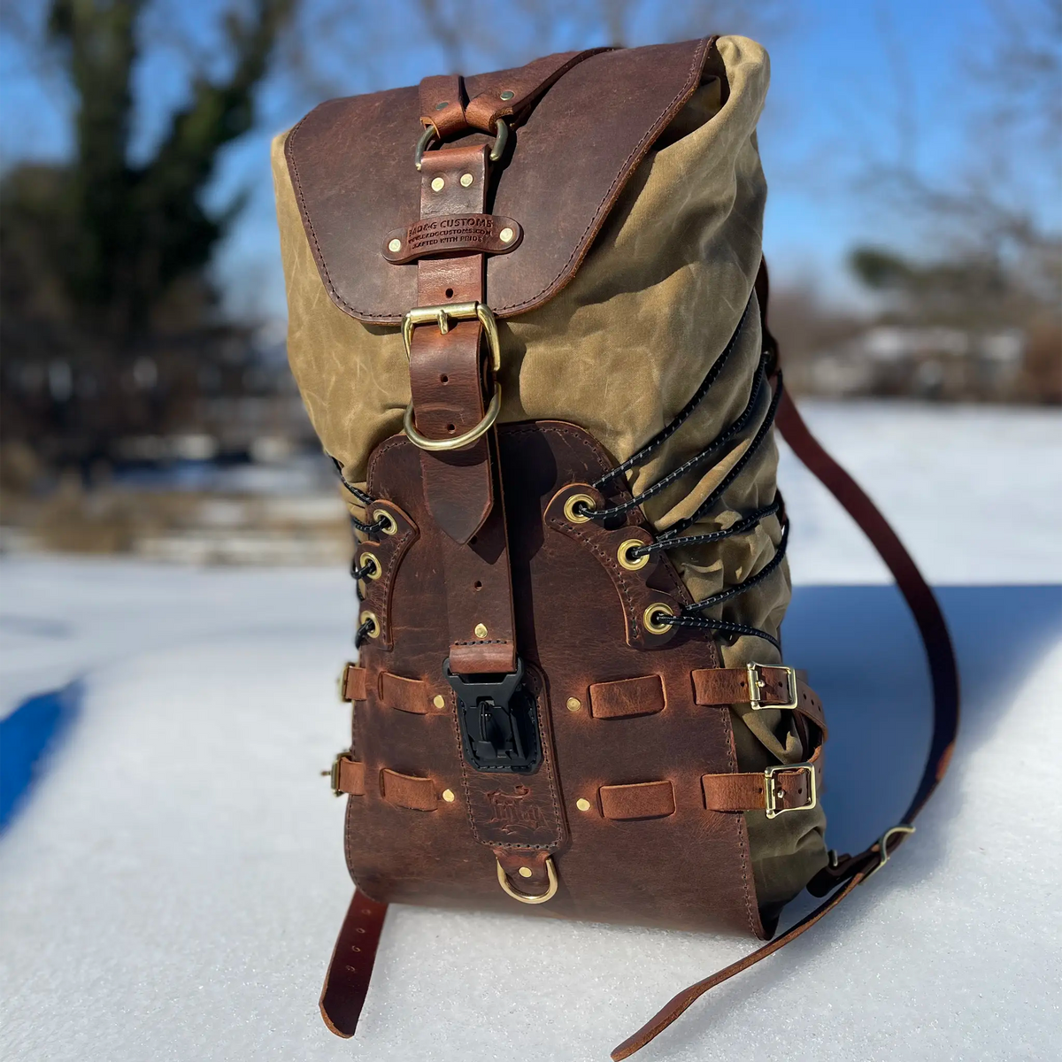 1-of-1 Custom: USB01S Sissy Bar Backpack