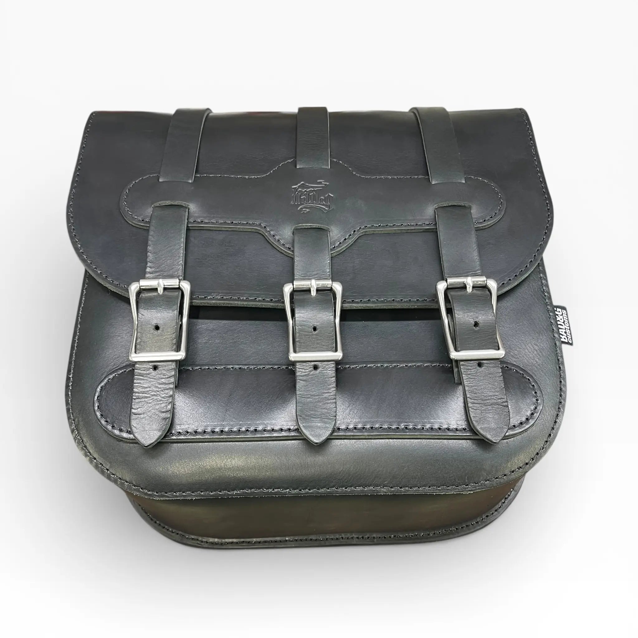 Universal Heavy Duty Leather Saddlebag - US02S (Solo Bag)