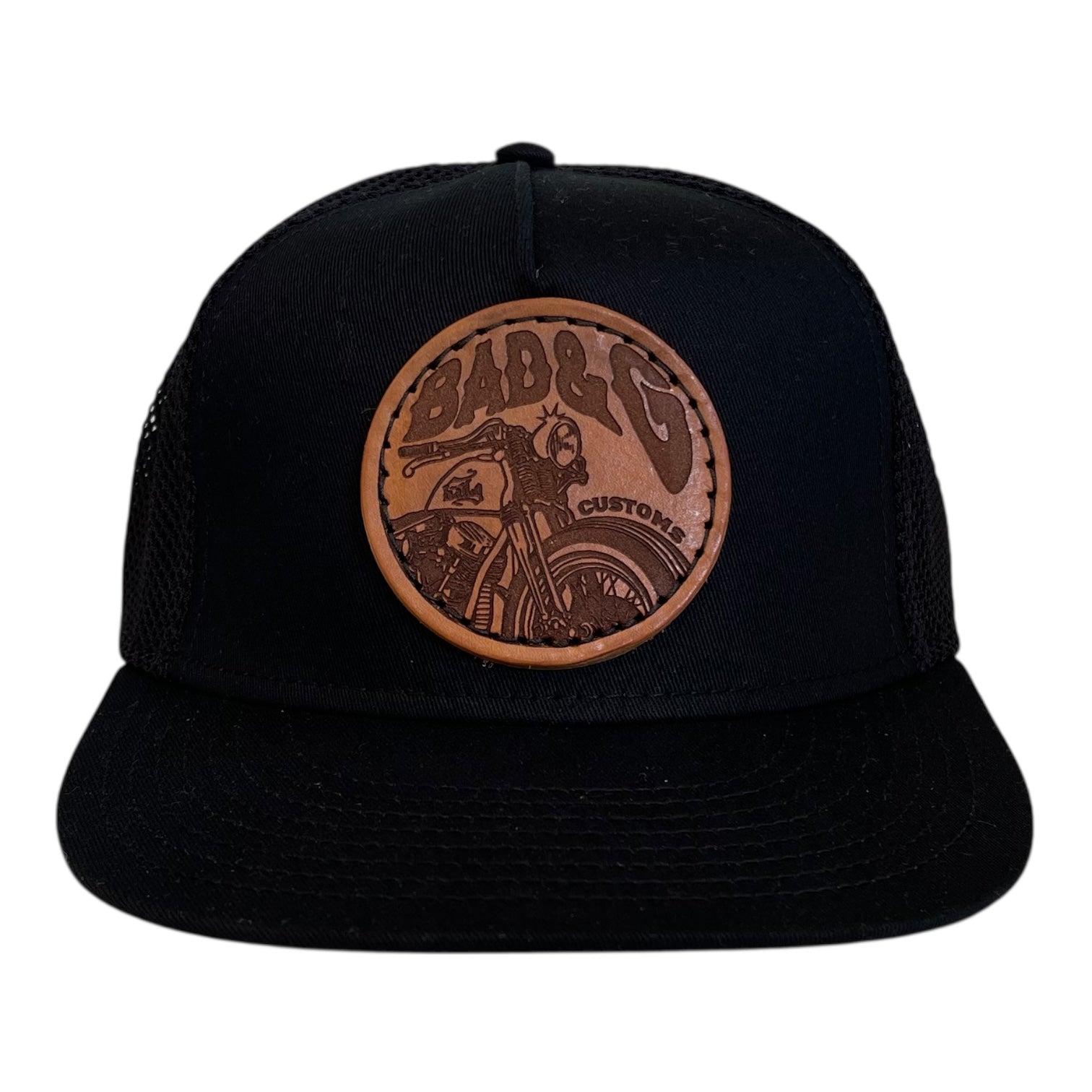 BAD&G Motorcycle Cap Trucker Style Snap Back Hat