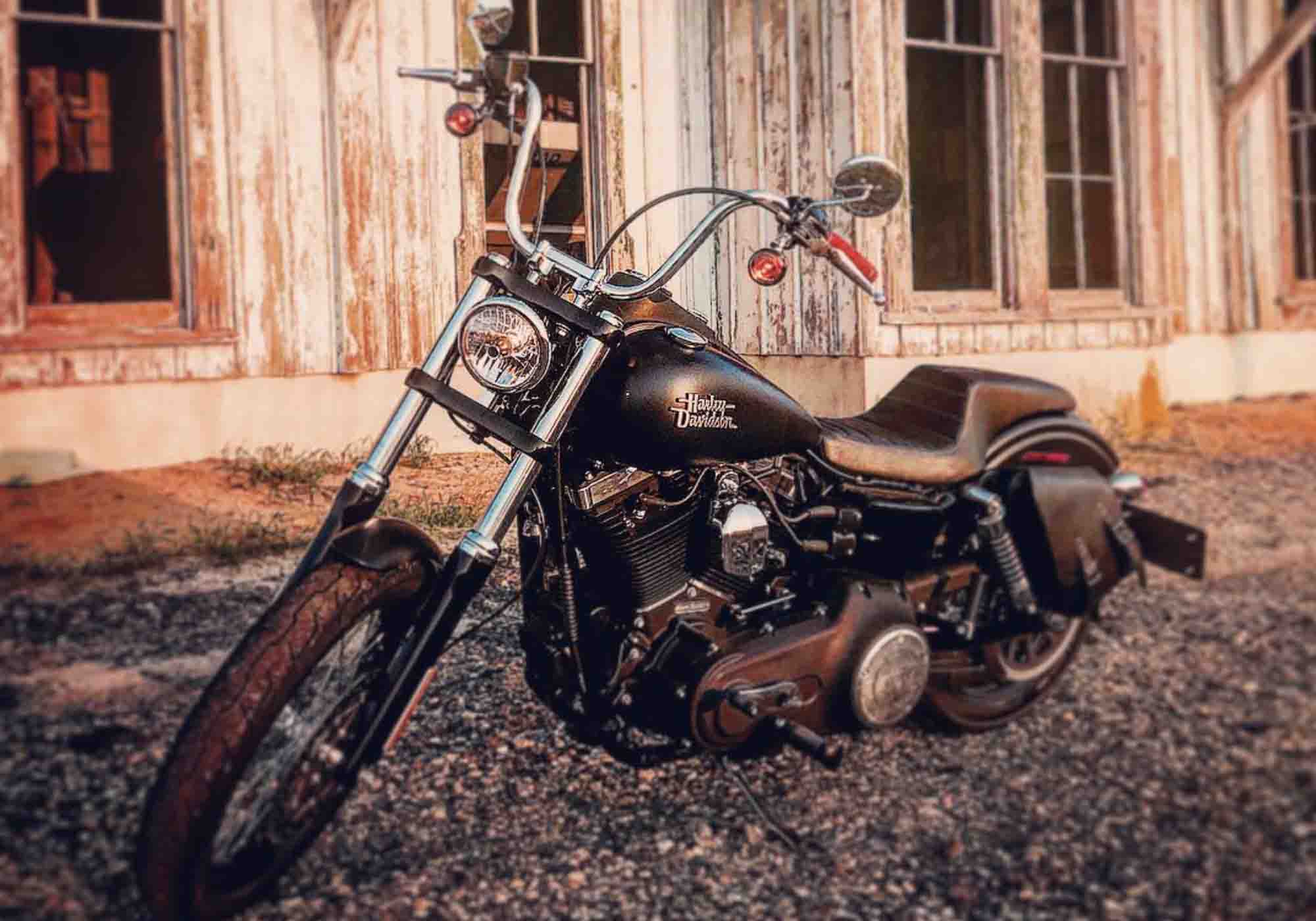 Harley-Davidson Dyna Solo Bag DL02 BAD&G CUSTOMS Saddlebags