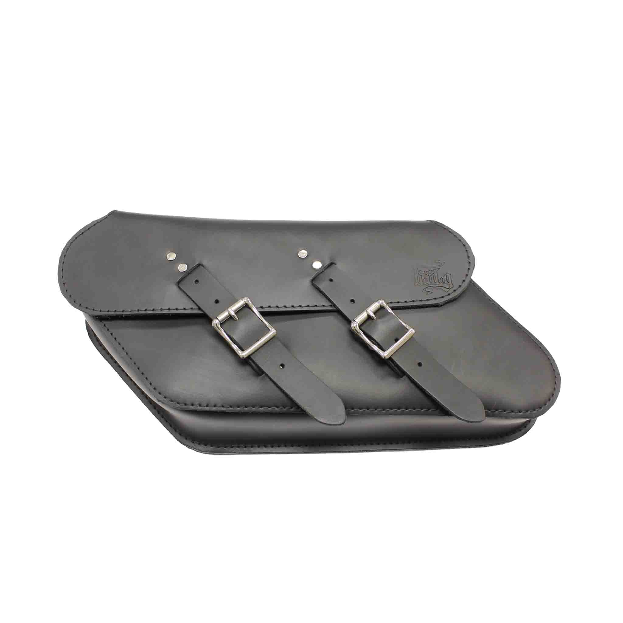 Upgrade your Harley-Davidson® Dyna with the DL04 Dyna Left Side Solo Bag. Hand crafted in USA with premium leather and top quality hardware. Durable and stylish, it's the perfect fit for your motorcycle.