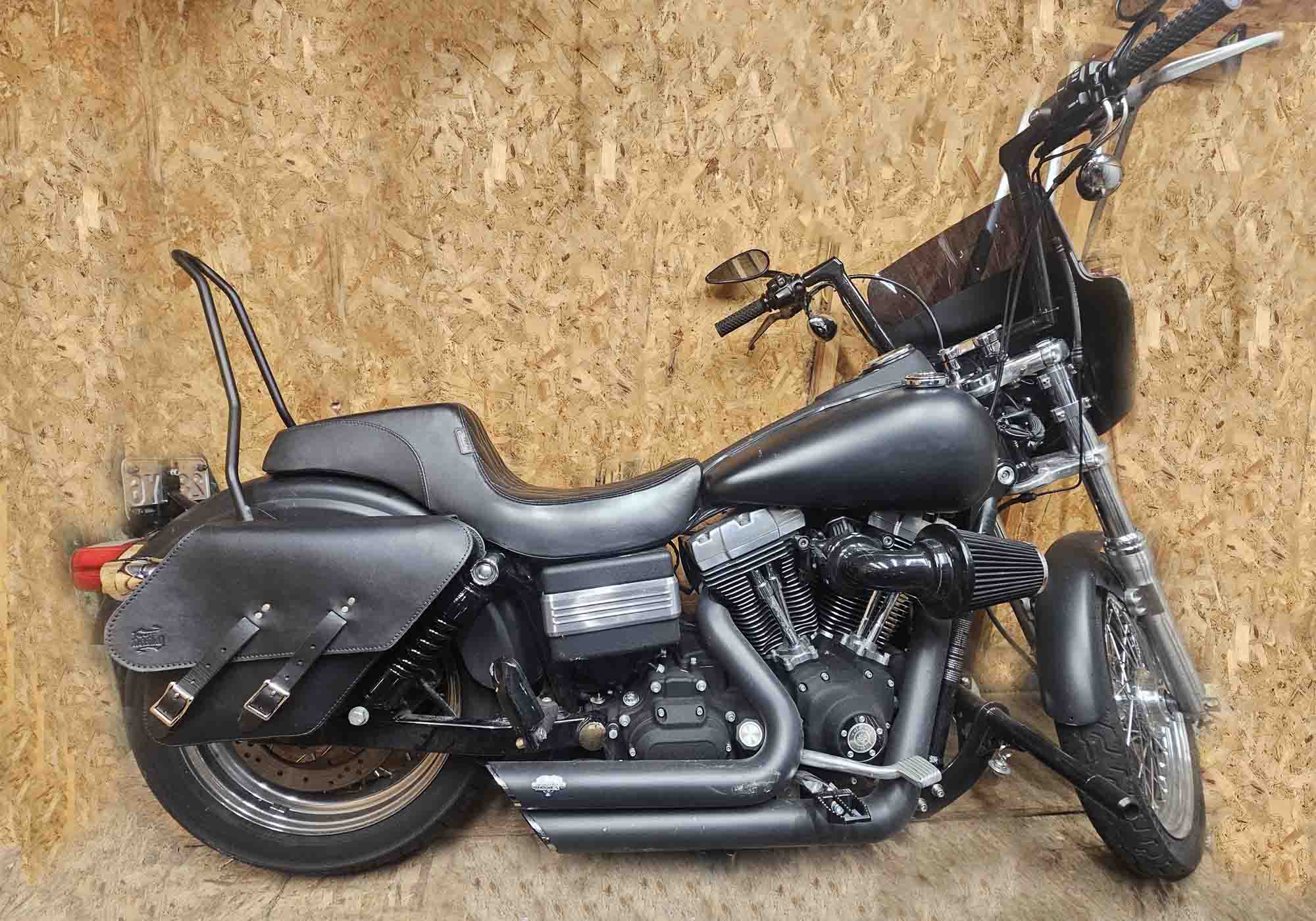 Harley-Davidson Dyna Solo Bag Saddlebags DR01 BAD And G Customs BAD&G