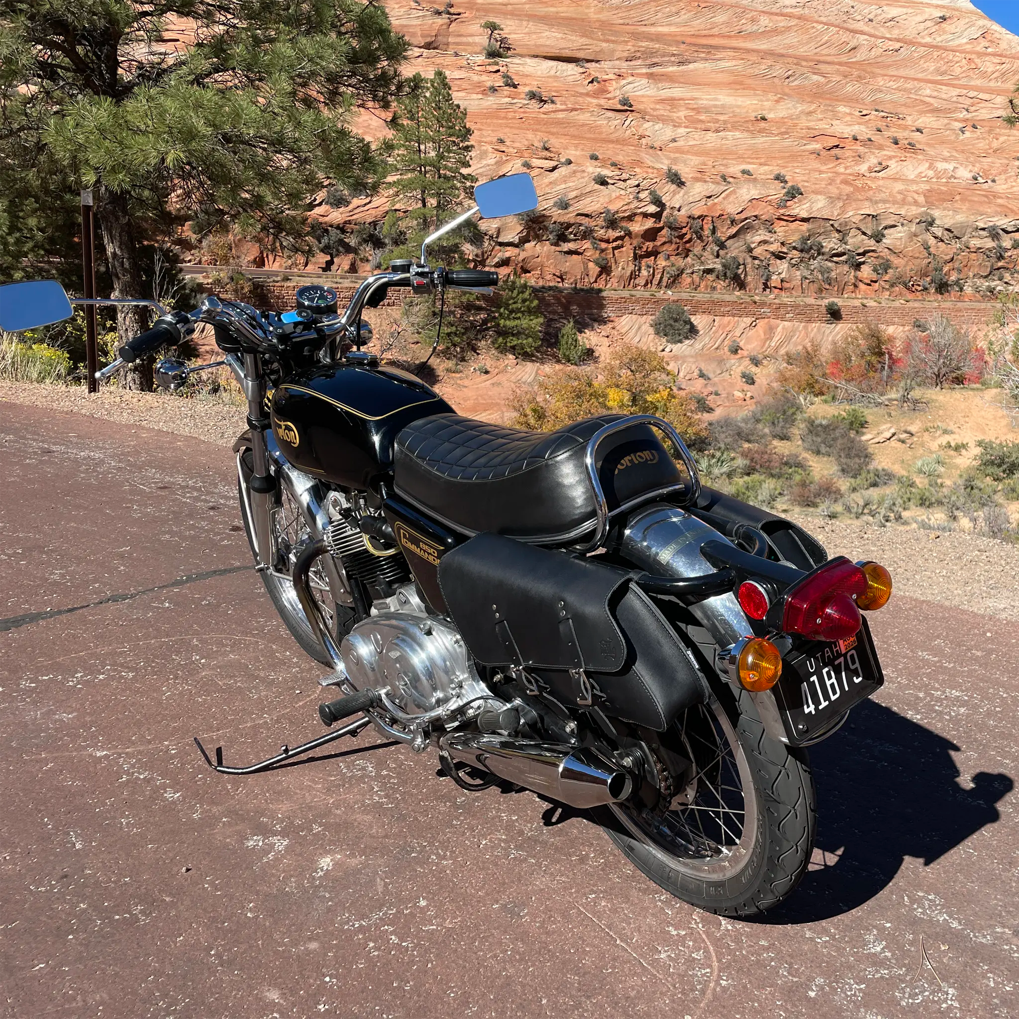 Norton Commando 850 Right Side Solo Bag - NCR01