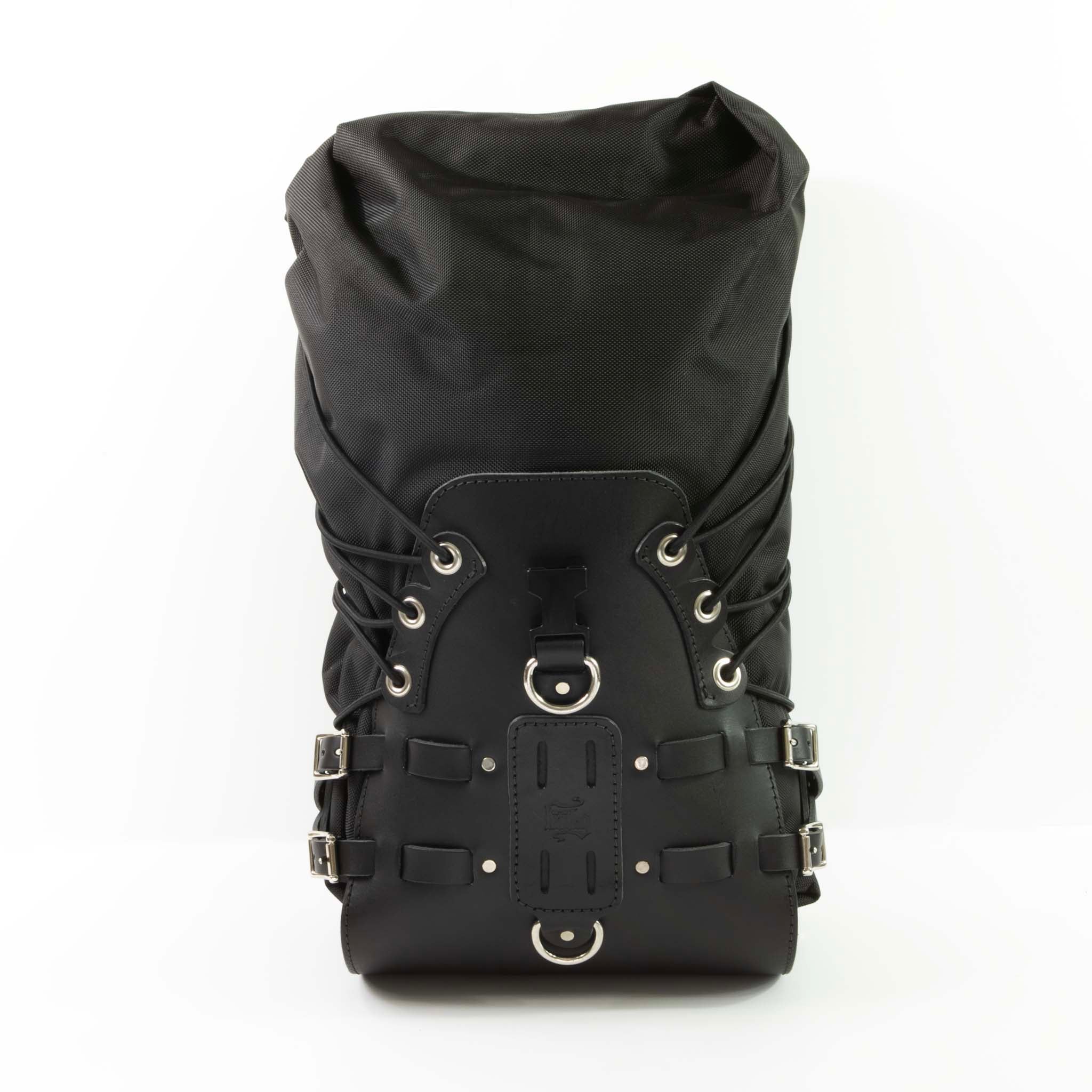 BAD&G Sissy Bar Bag – Leather + Waterproof Dry Bag - USB01