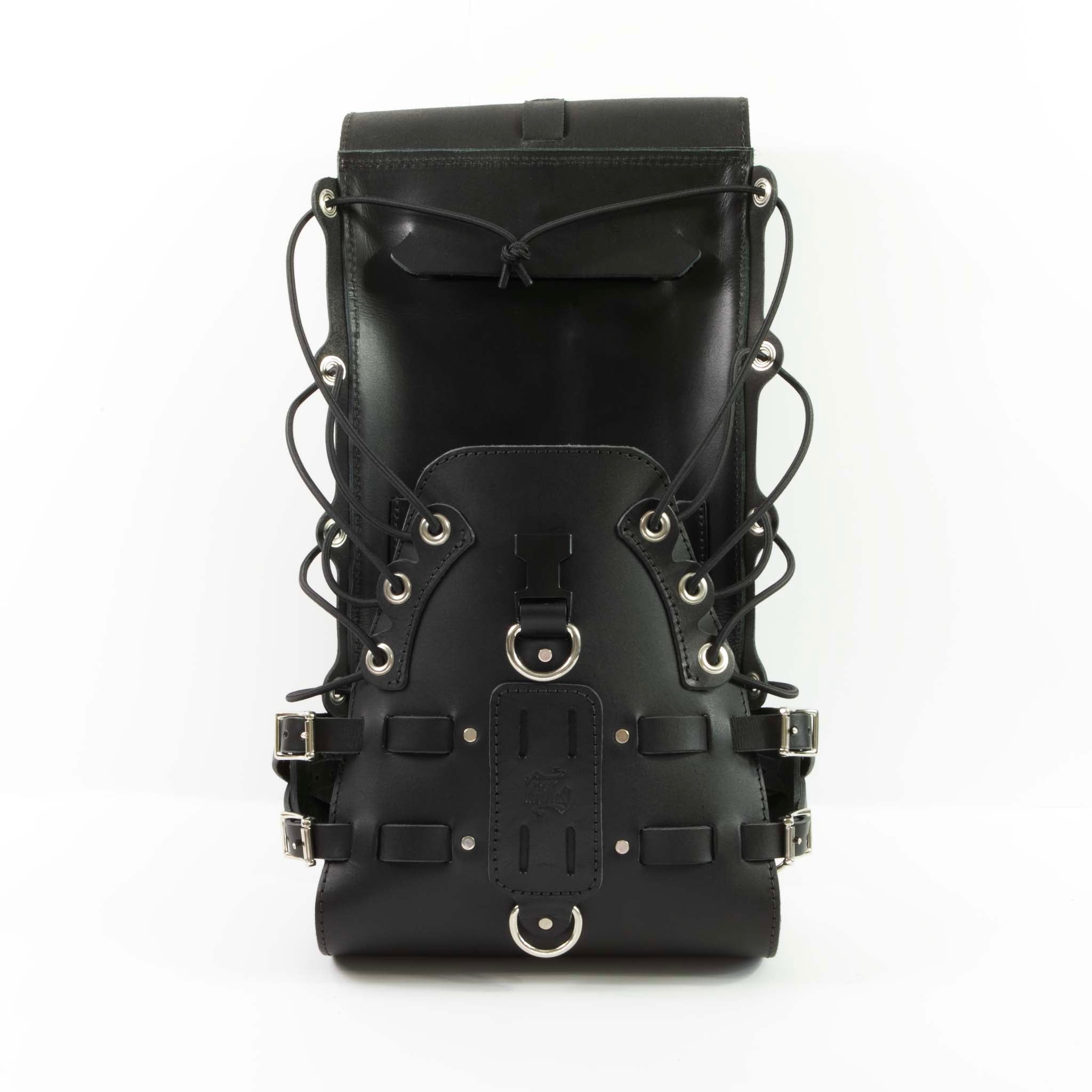 BAD&G Sissy Bar Bag – Leather + Waterproof Dry Bag - USB01